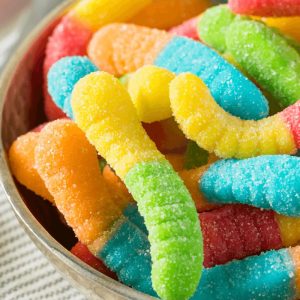Jujubes vers néon