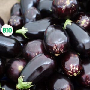 Aubergine biologique, régulière ou grafitti (moyenne-petite) Québec