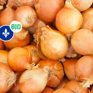 Oignons jaunes biologiques du Québec, 750gr, Frescadel