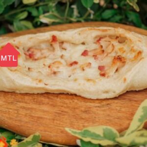 Ficelle aux lardons, parmesan & crème