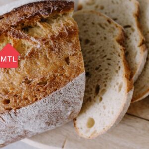 Miche au levain tranché