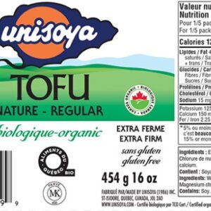 Tofu bio Unisoya extra ferme nature