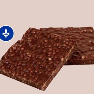 Barre de chocolat au lait, quinoa soufflé et café 50g - Équitable