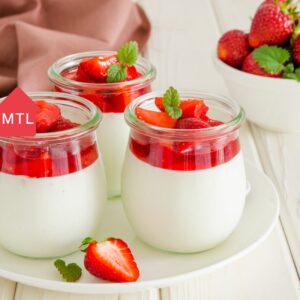 Pannacotta à la fraise