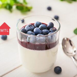 Panacotta aux bleuets