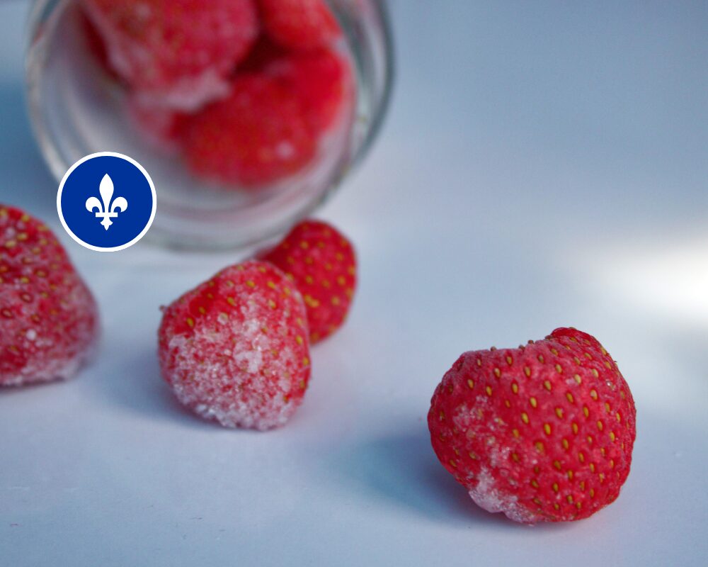 Fraises du Québec congelées (500 ml), ferme Pitre