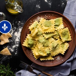 Raviolis fantaisie à la ricotta et aux épinards