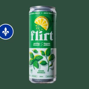 Limonade pétillante au basilic (Québec)