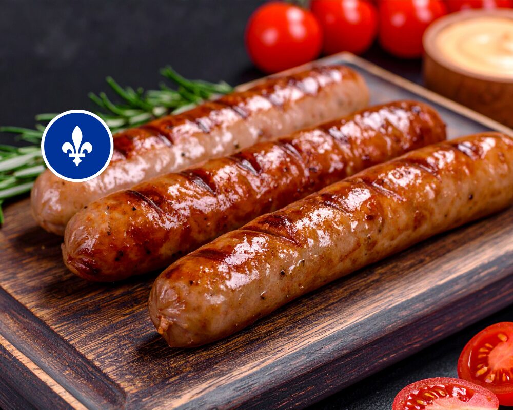 Saucisses tomate basilic - lot de 3
