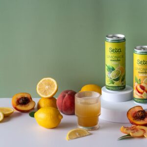 Limonade Matcha Pêche biologique – Seta