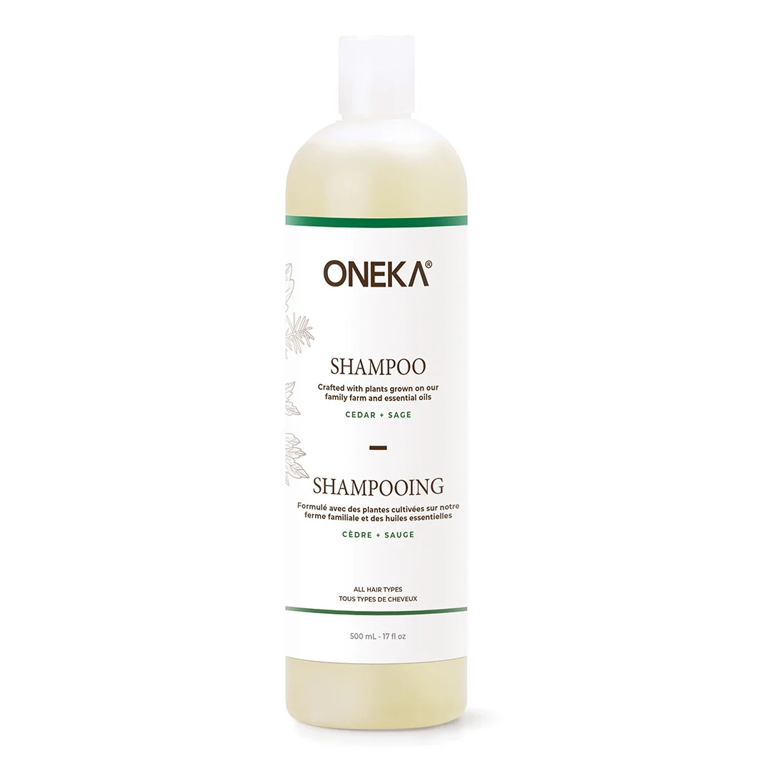 Shampoing au cèdre et à la sauge – Oneka (500 ml)