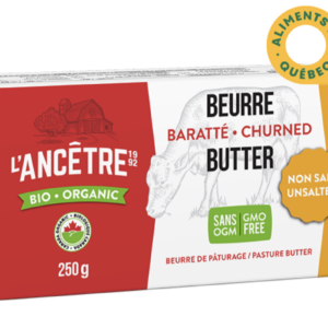 Beurre non salé biologique (250g)